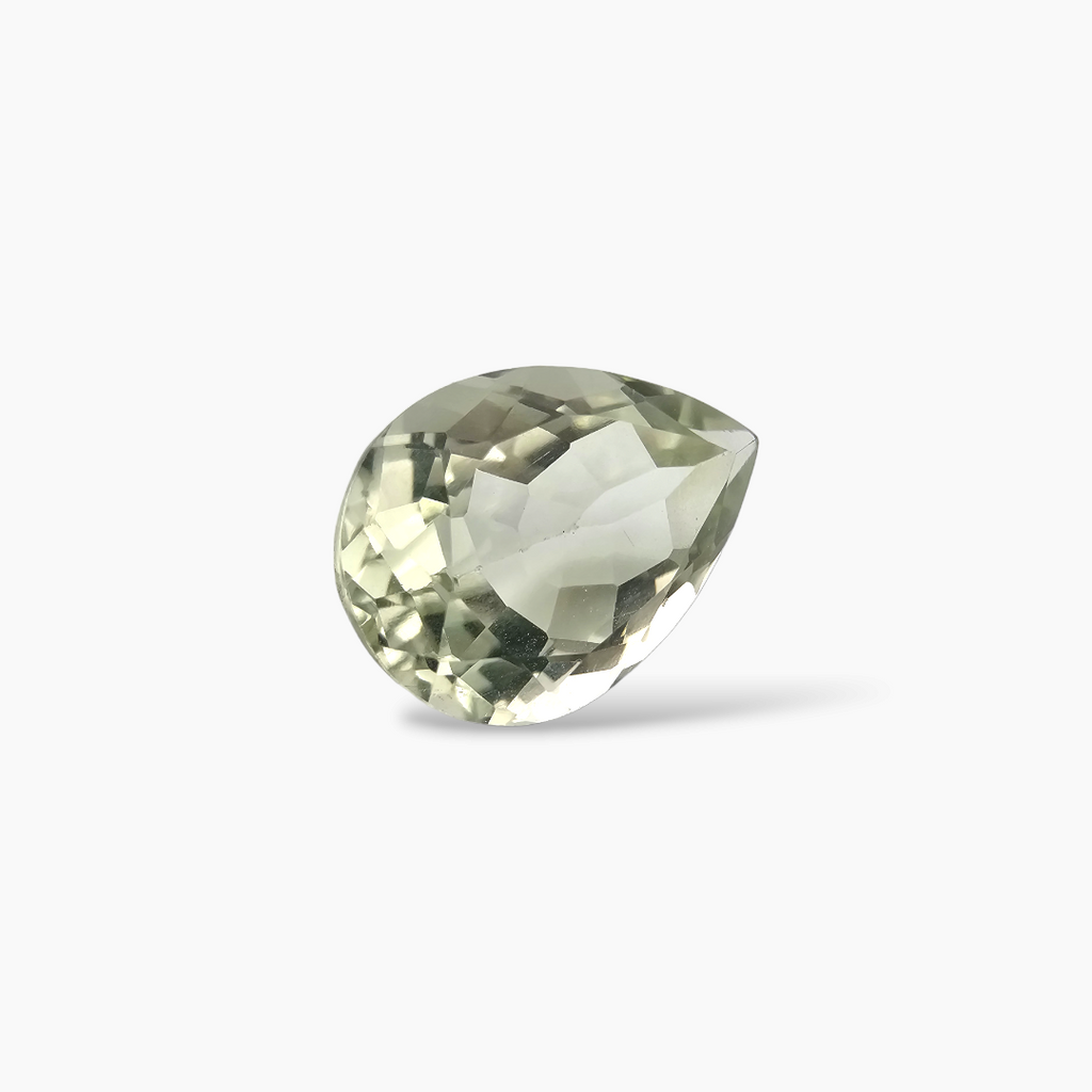 shop Natural Green Amethyst  Stone 6.12 Carats Pear  ( 15x10  mm) 