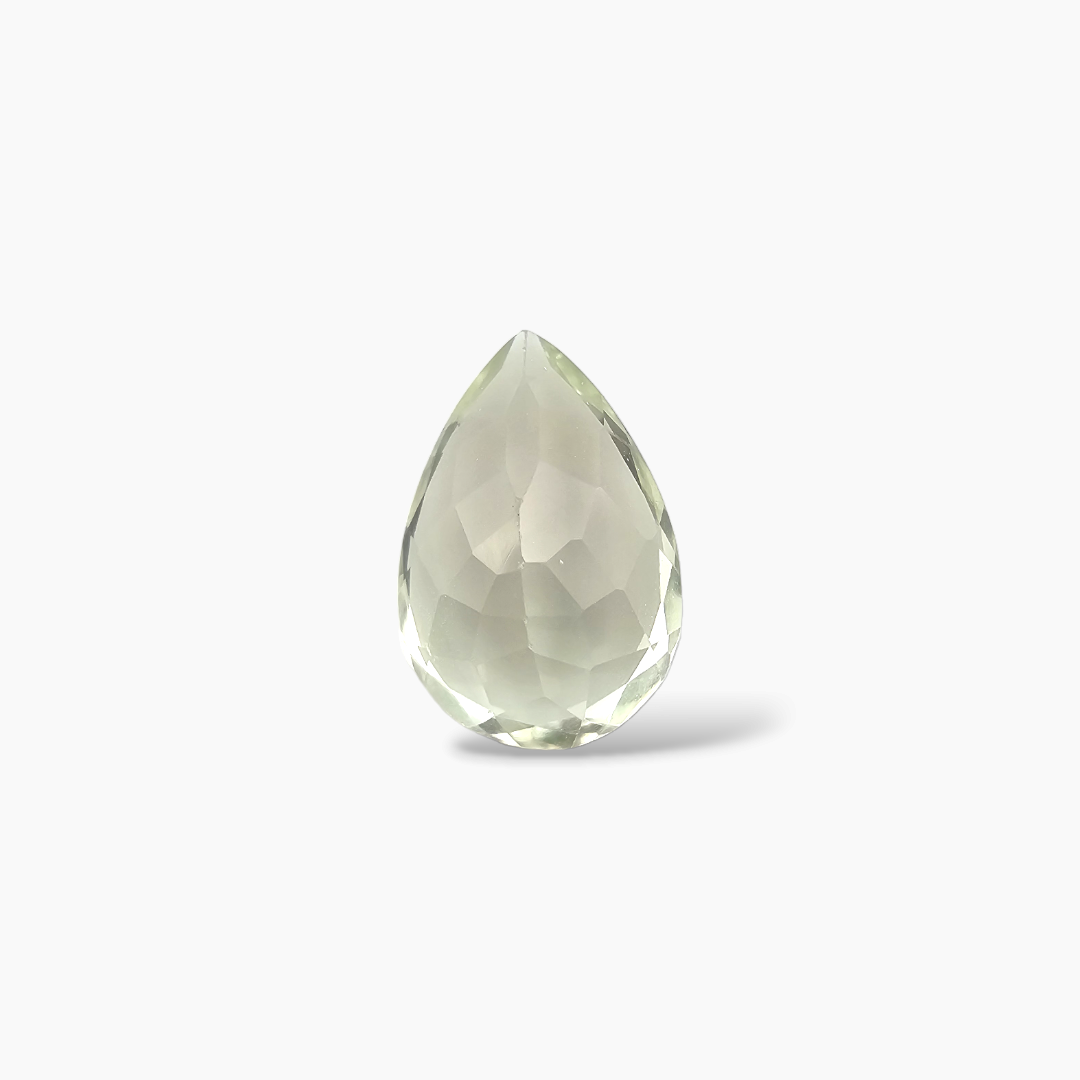 online Natural Green Amethyst  Stone 6.12 Carats Pear  ( 15x10  mm)