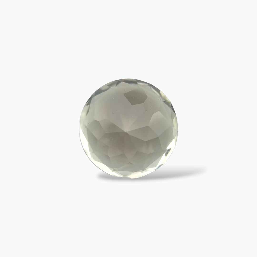 loose Natural Green Amethyst  Stone 5.95 Carats Round ( 12 mm) 