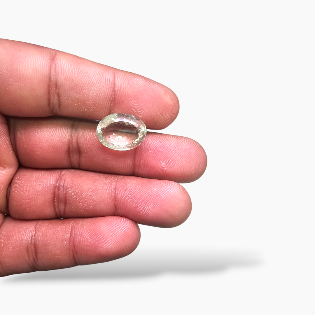 online Natural Green Amethyst  Stone 8.93 Carats Oval ( 15.3x11.5  mm)
