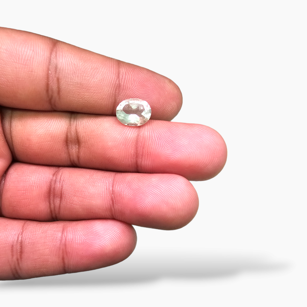 for sale Natural Green Amethyst  Stone 2.3 Carats Oval ( 10x8 mm) 