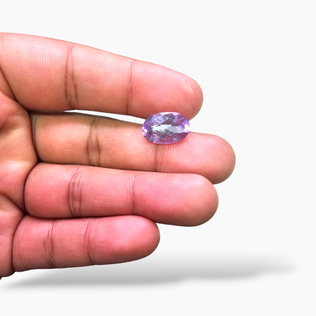 shop Natural Purple Amethyst  Stone 4.97 Carats Oval ( 14x10 mm)