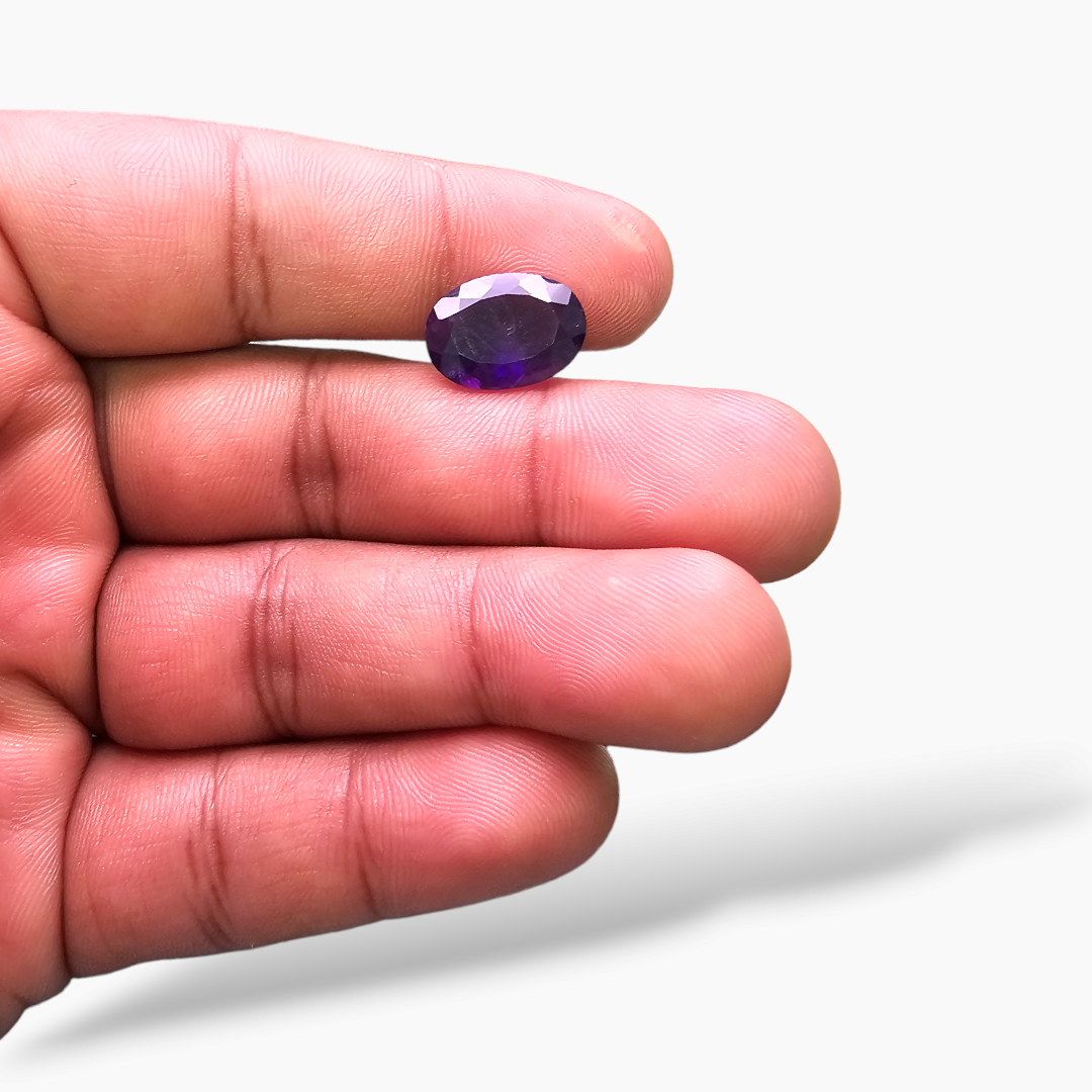 online Natural Purple Amethyst  Stone 4.97 Carats Oval ( 14x10 mm)