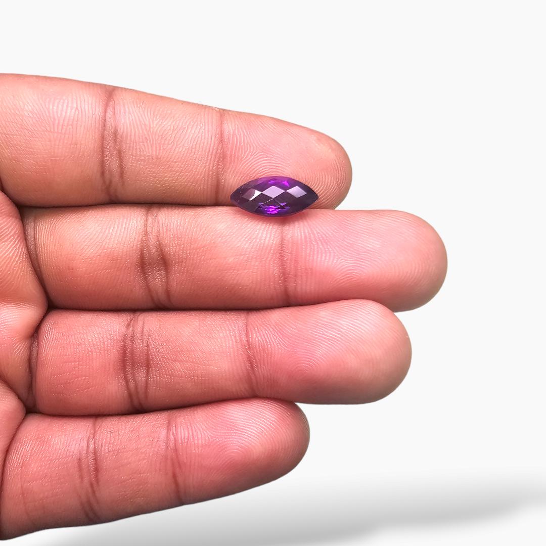 online Natural Purple Amethyst  Stone 2.7 Carats Marquise ( 14x7 mm)