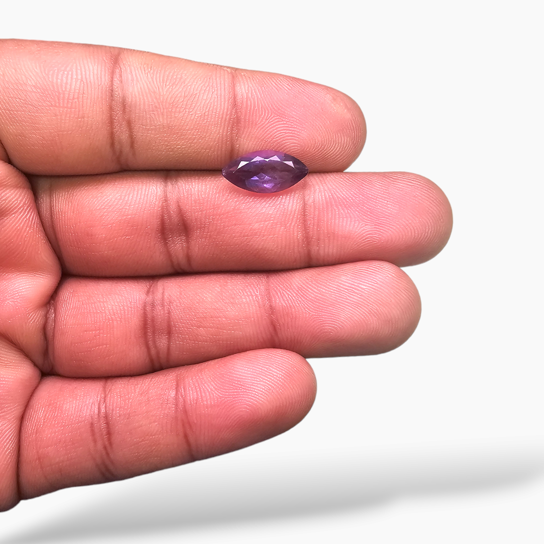 loose Natural Purple Amethyst  Stone 2.5 Carats Marquise ( 14x7 mm)