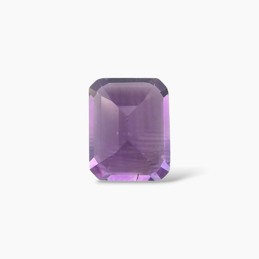 loose Natural Purple Amethyst  Stone 2.84 Carats Emerald Cut( 10x8 mm)