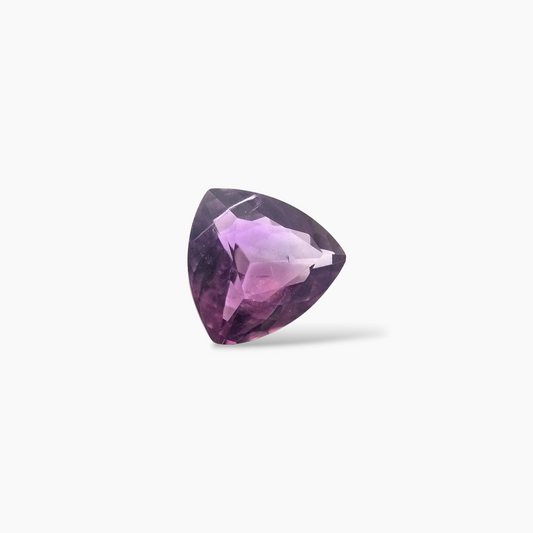 loose Natural Purple Amethyst  Stone 3.3 Carats Trilliant Cut( 11x10.5 mm)