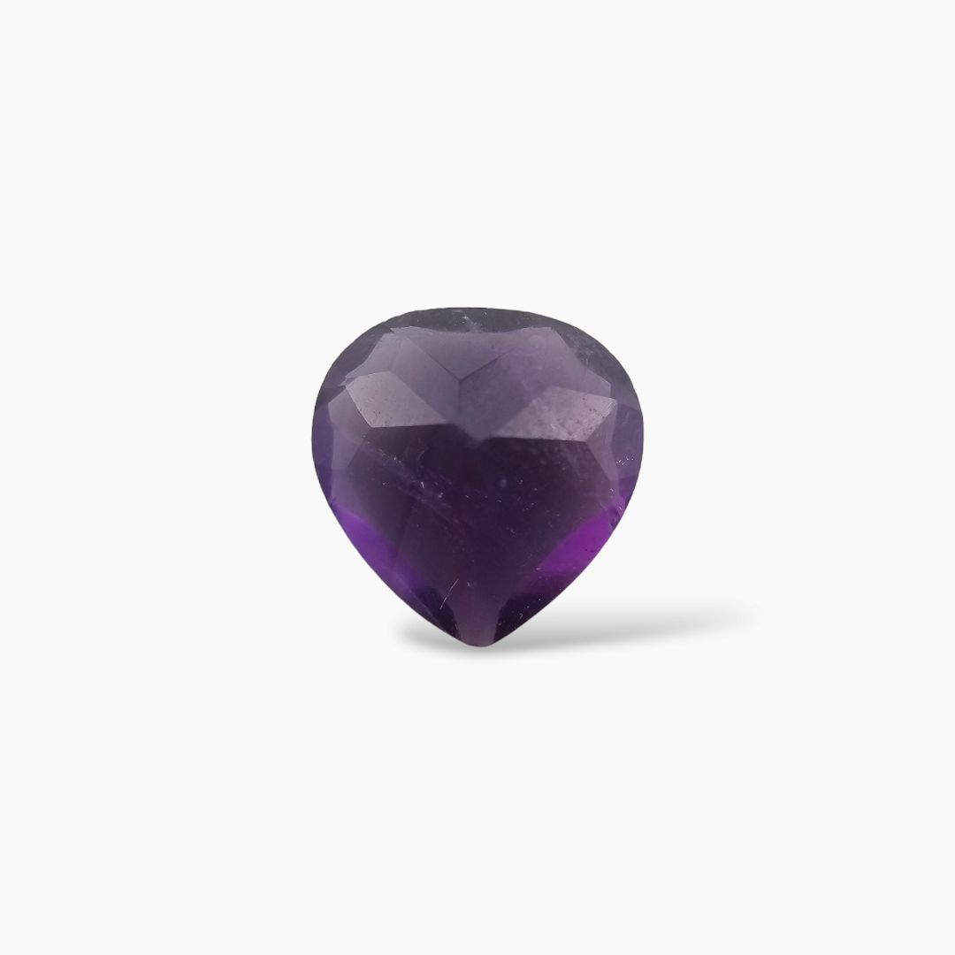 shop Natural Purple Amethyst  Stone 1.08Carats Heart ( 7 mm)