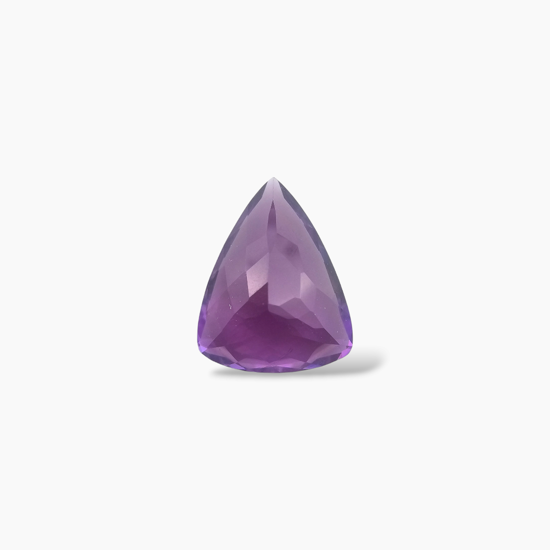 loose Natural Purple Amethyst  Stone 5.07 Carats Trilliant Cut( 14x11 mm)