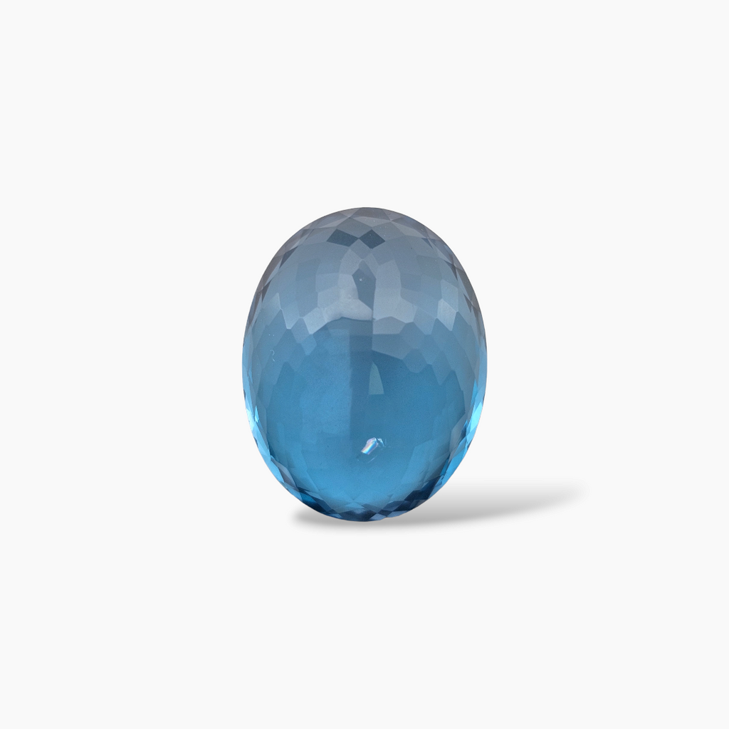 online Natural London Blue Topaz Stone 30 Carats Oval Shape  (22.5x17.6 mm )