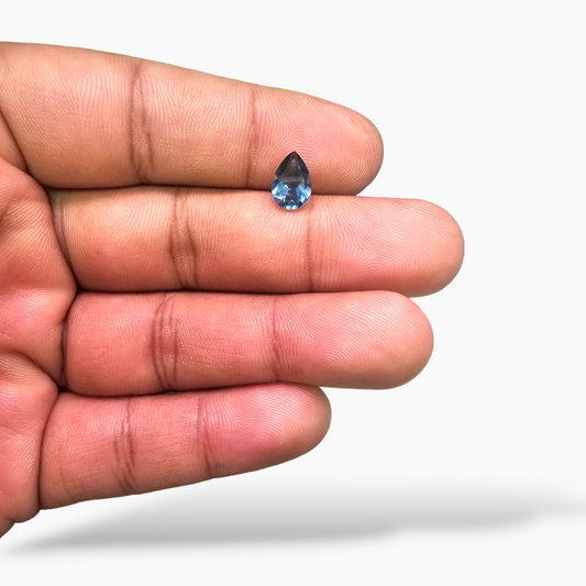 online Natural London Blue Topaz Stone 1.61 Carats Pear Shape  ( 9x6 mm )