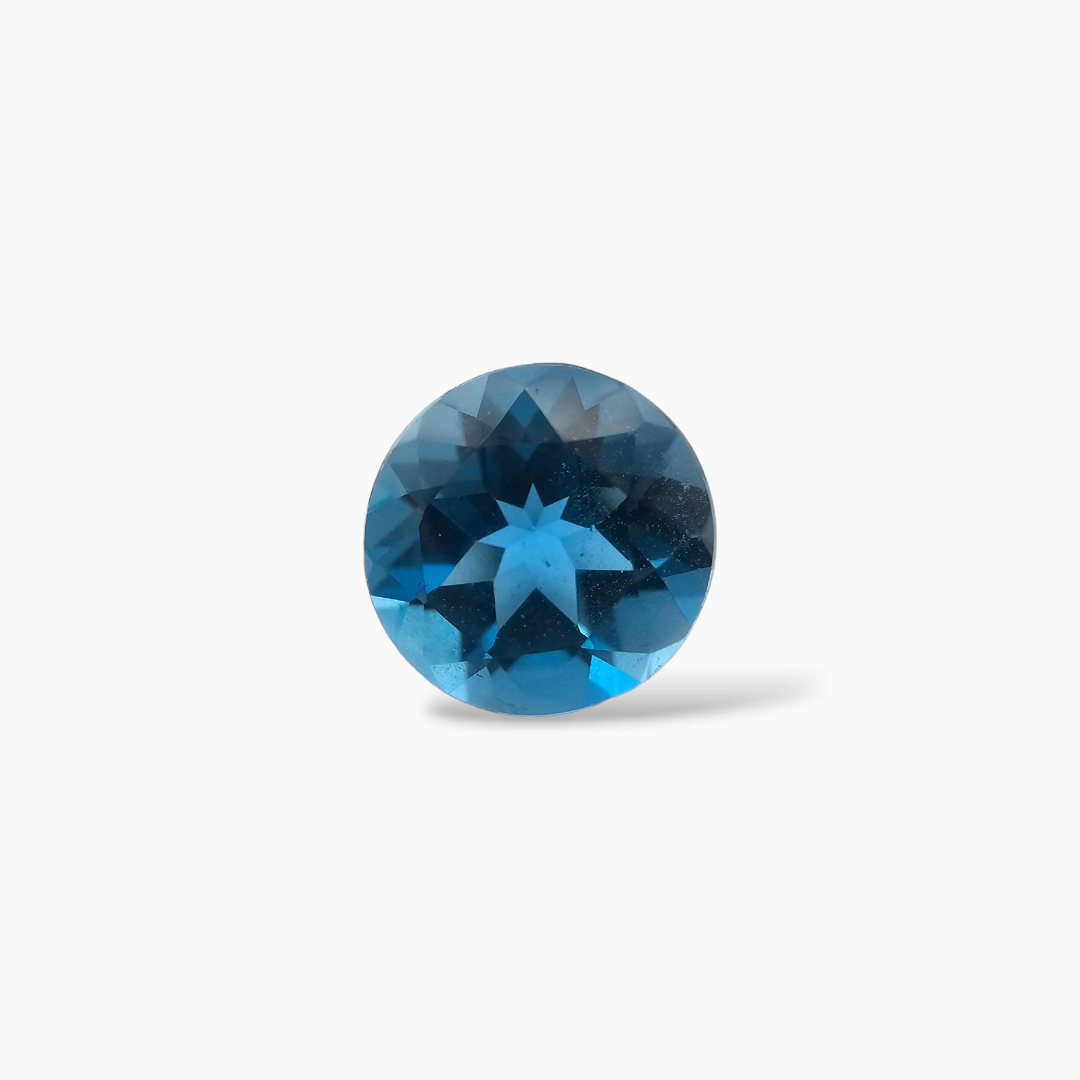 shop Natural Swiss Blue Stone 2.14  Carats Round Shape (8 mm )