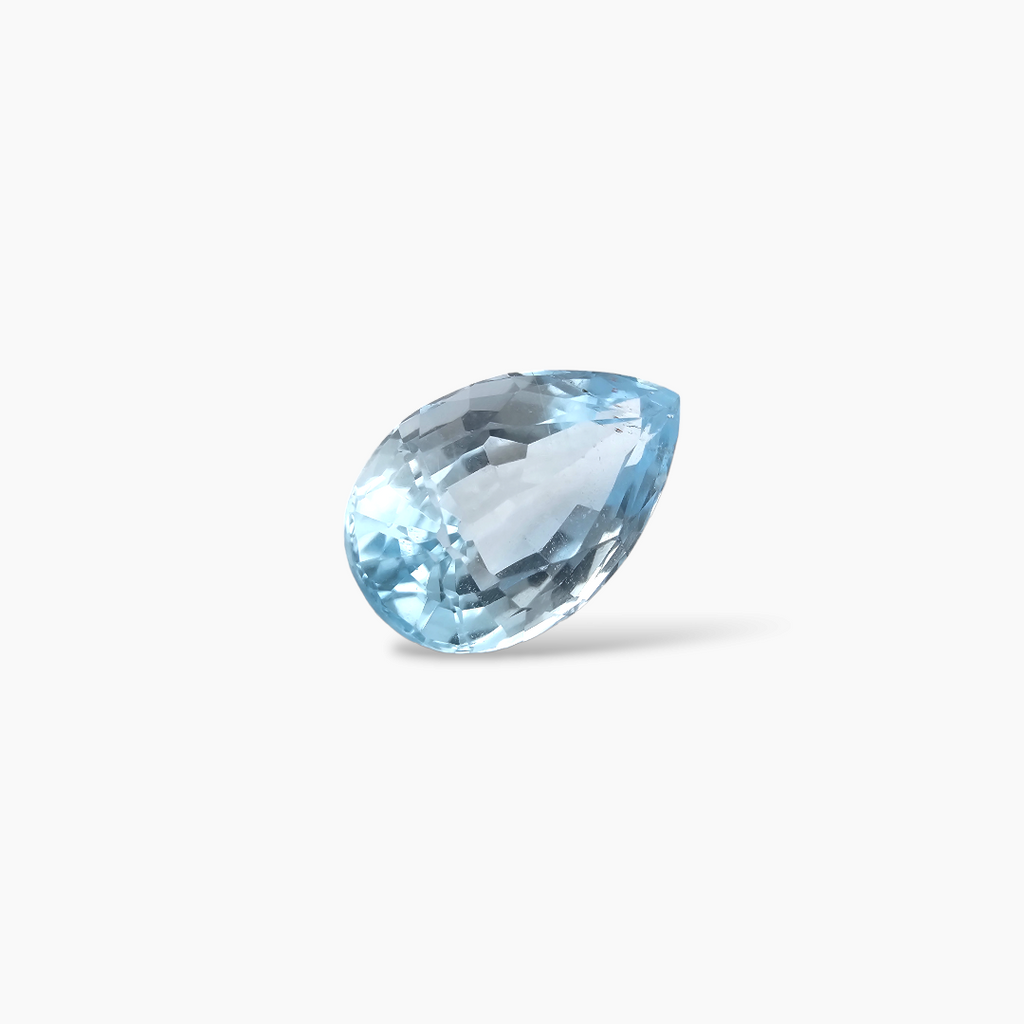 loose Natural Sky Blue Topaz Stone 3.41 Carats Pear Shape  ( 11x7 mm )