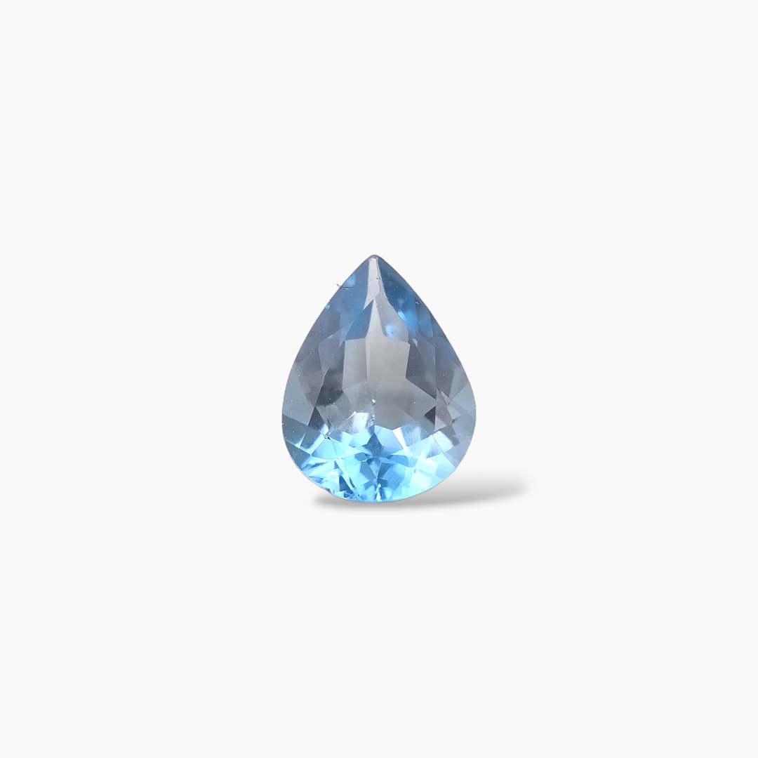 Natural Sky Blue Topaz Stone 1.75 Carats Pear Shape  ( 9.5x7 mm )