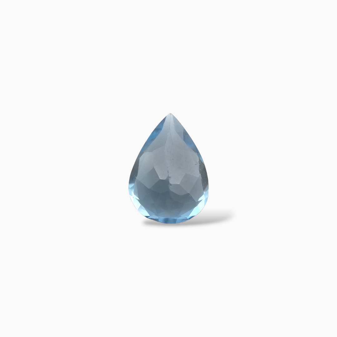 loose Natural Sky Blue Topaz Stone 1.75 Carats Pear Shape  ( 9.5x7 mm ) 