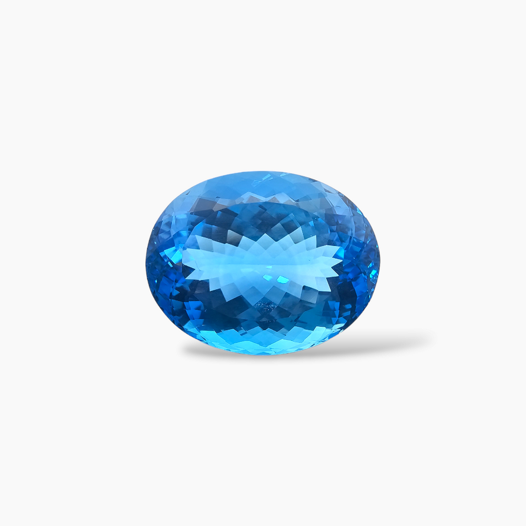 buy Natural Swiss Blue Topaz Stone 43.08 Carats Oval Shape  ( 23.3x18.2 mm )
