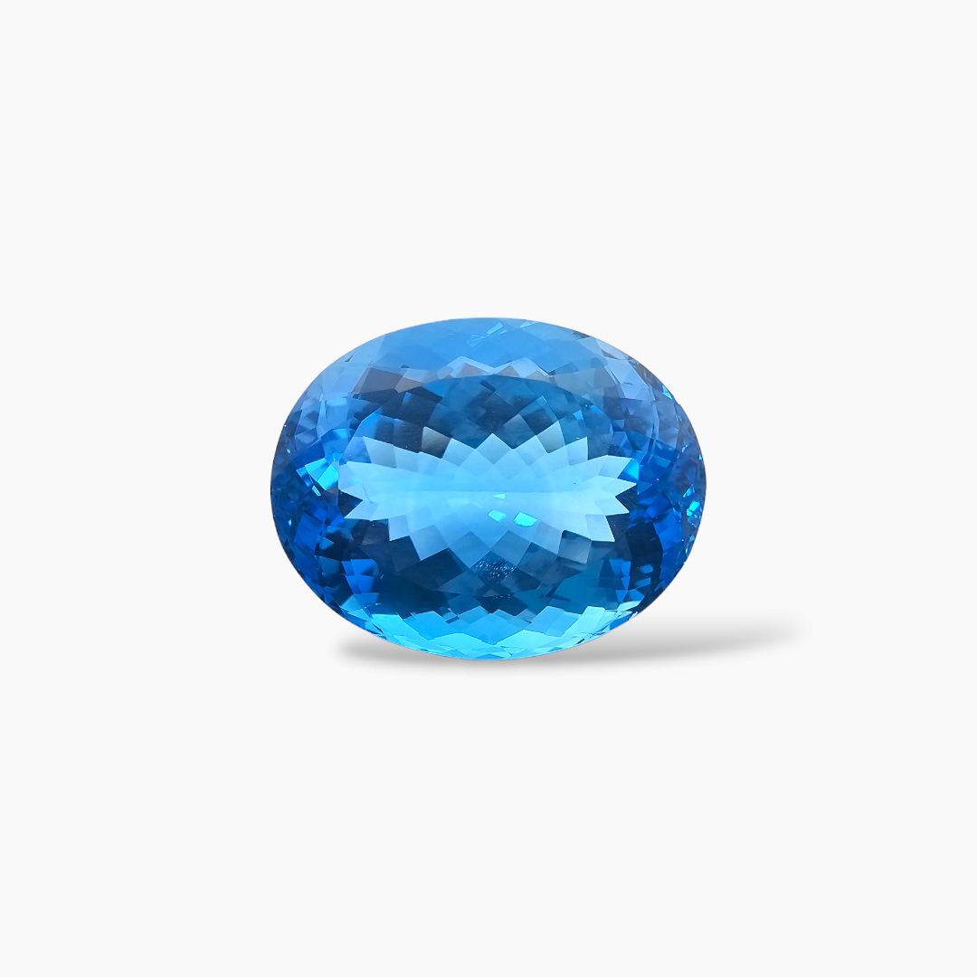 buy Natural Swiss Blue Topaz Stone 43.08 Carats Oval Shape  ( 23.3x18.2 mm )