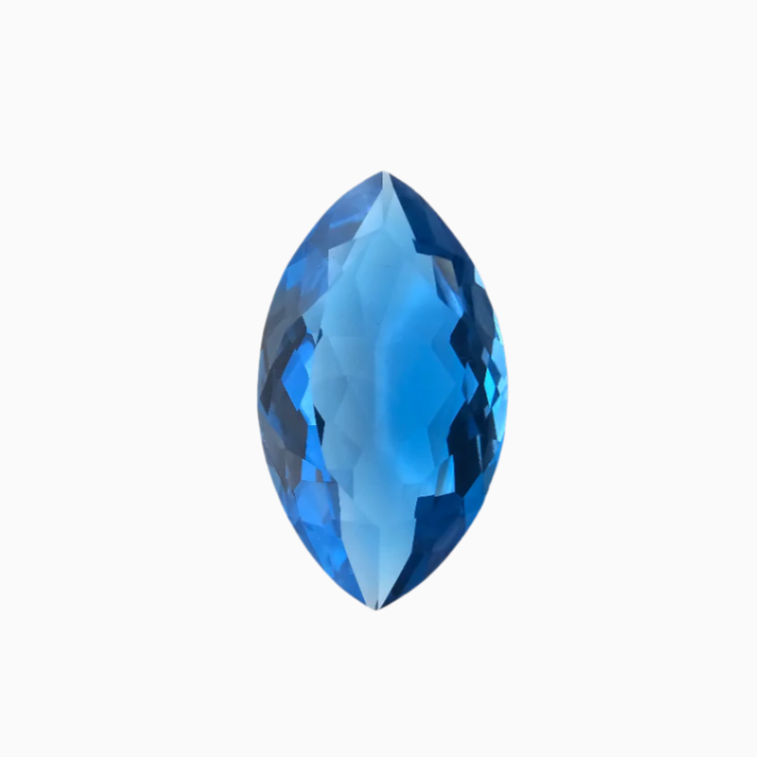 buy Natural Swiss Blue Topaz Stone 26.64 Carats Marquise Shape  ( 27x15 mm )
