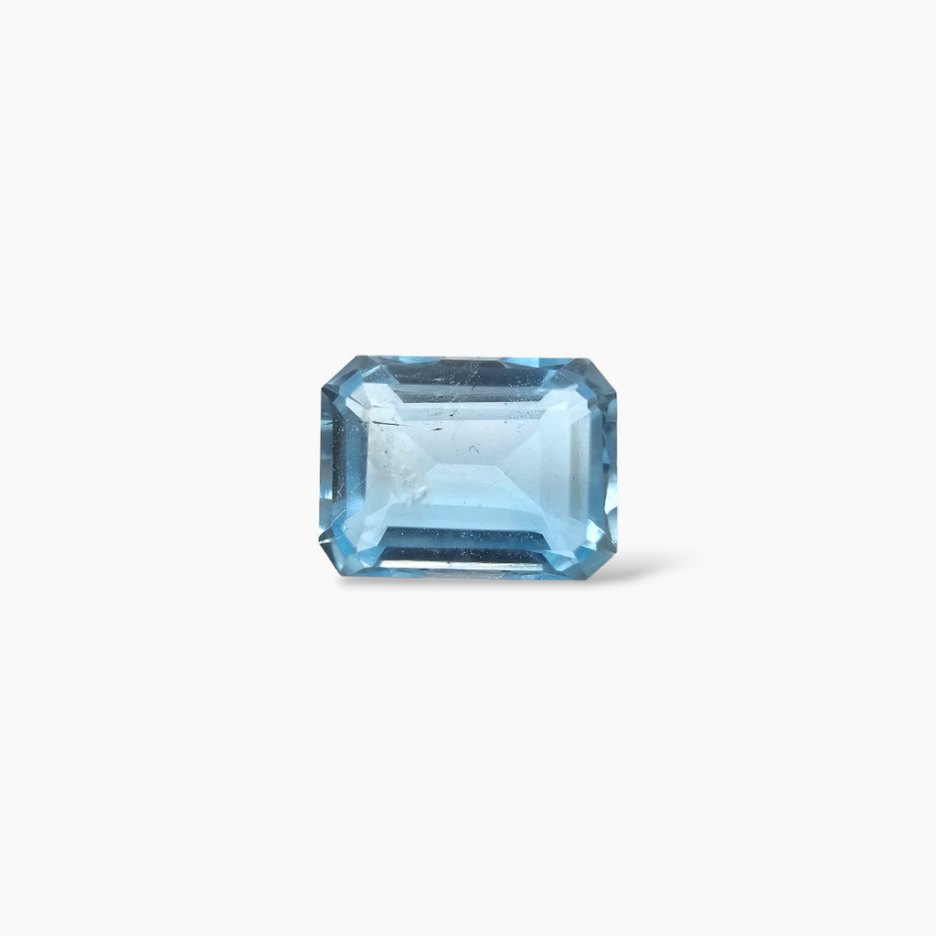 shop Natural Sky Blue Topaz Stone 2.12 Carats Emeraldcut Shape  ( 8x6 mm )