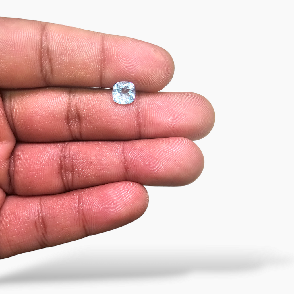 shop Natural Sky Blue Topaz Stone 1.87 Carats Cushion Shape  ( 7 mm )