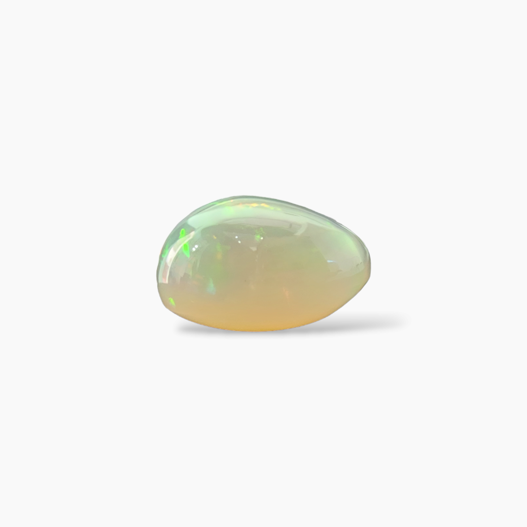 online Natural White Ethiopian Opal  Stone 20.48 Carats Round Cabochon Shape  ( 18.5 mm )