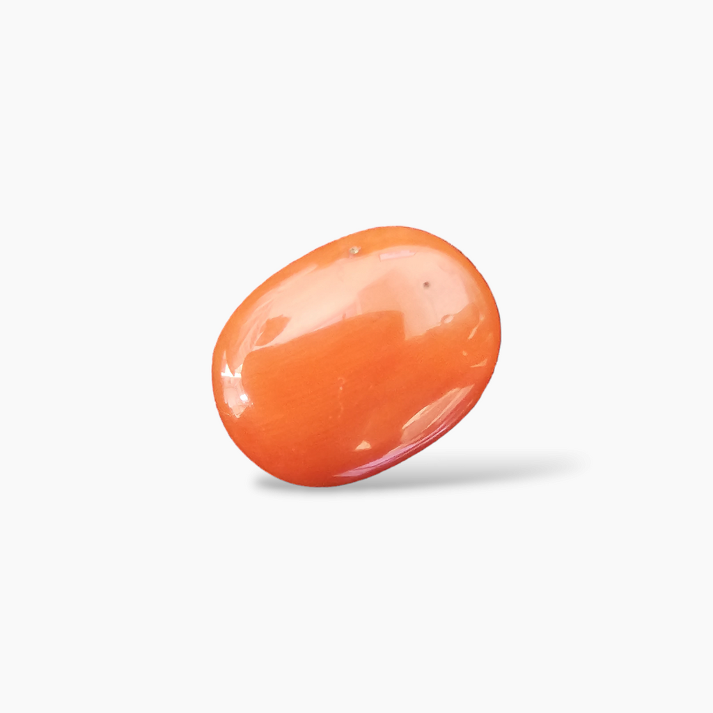shop Natural Coral  Stone 11.68 Carats Cabochon Shape  ( 16.5x12.8 mm )