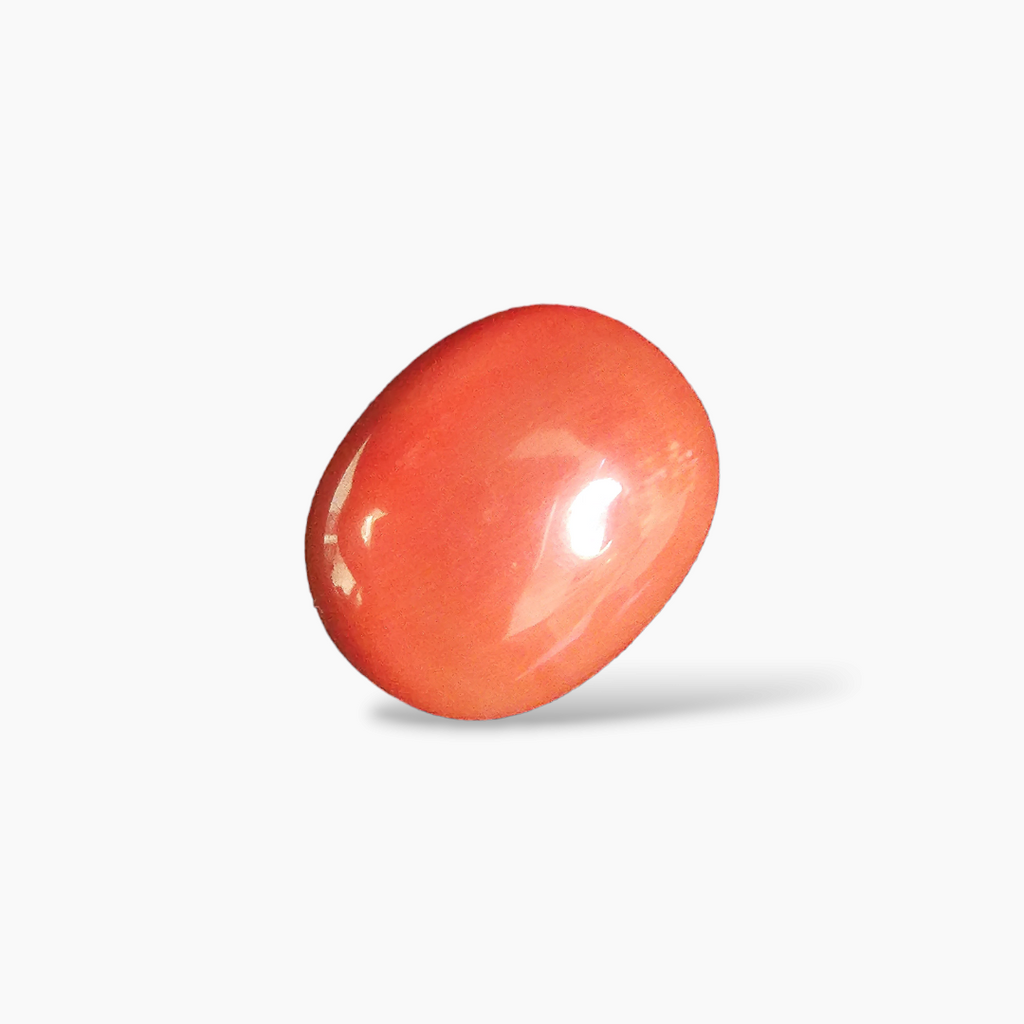 shop Natural Coral  Stone 20.4 Carats Cabochon Shape  ( 18x15 mm )