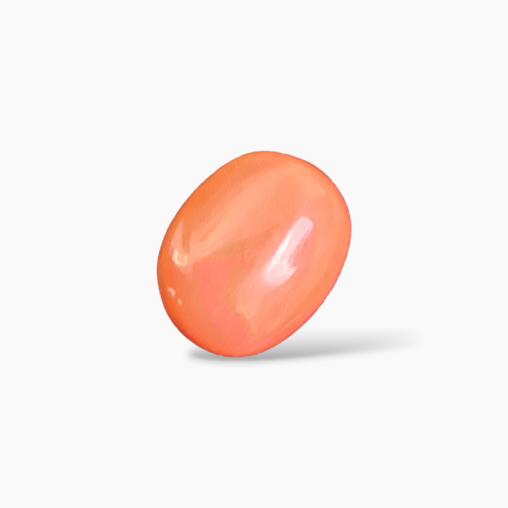 shop Natural Coral  Stone 18.15 Carats Cabochon Shape  ( 19x15.5 mm )