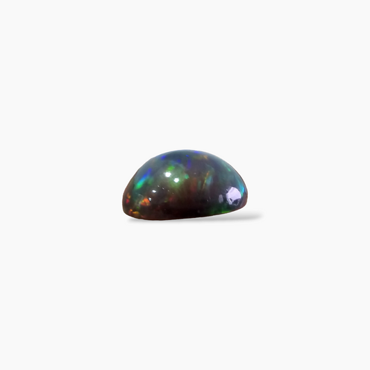 shop Natural Black Ethiopian Opal  Stone 15.90 Carats Round Cabochon Shape  ( 18.5 mm )