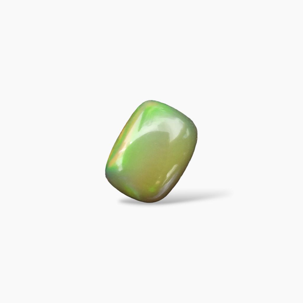shop Natural Black Ethiopian Opal  Stone 3.23 Carats Cushion Cabochon Shape  ( 11.2x8.3 mm )