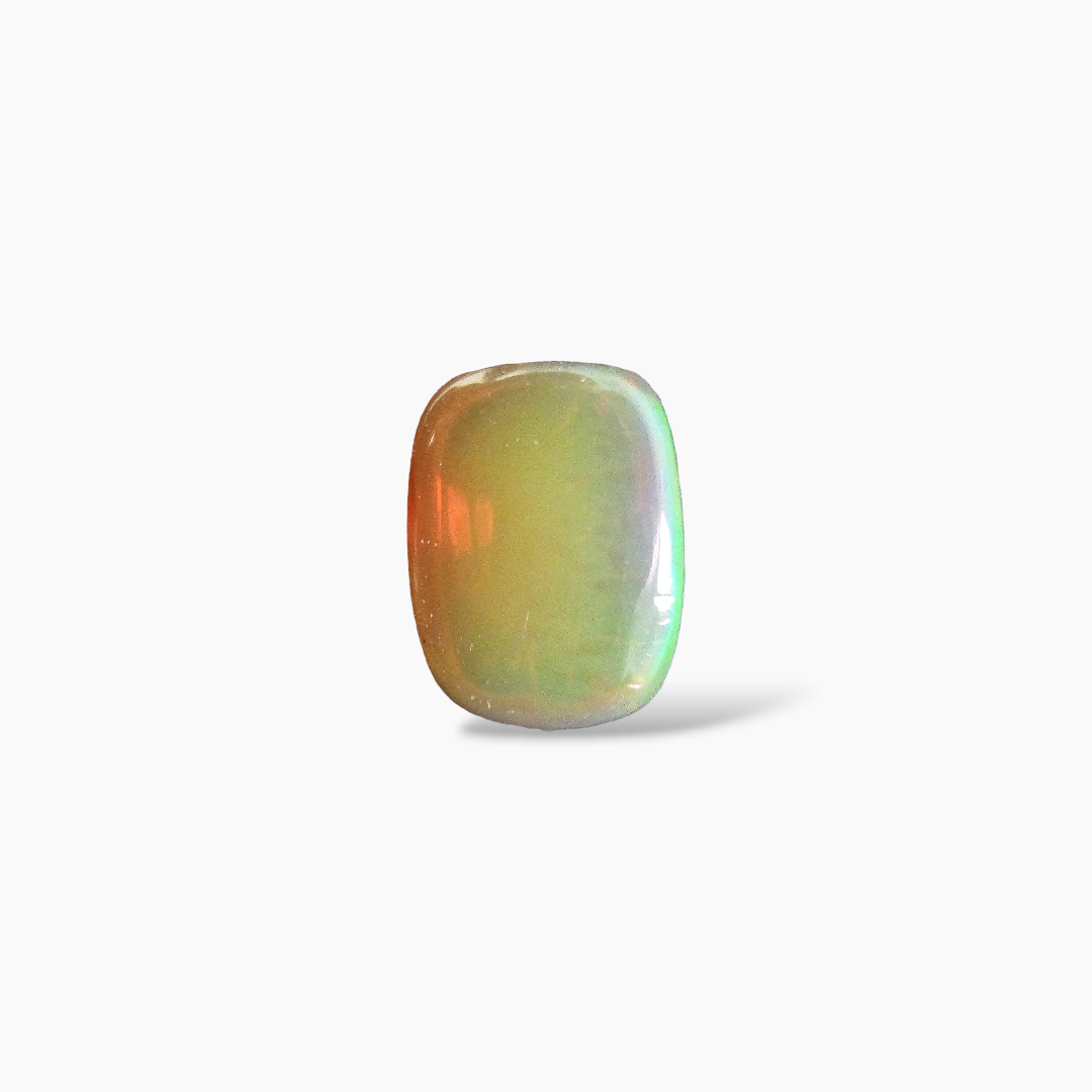 online Natural Black Ethiopian Opal  Stone 3.23 Carats Cushion Cabochon Shape  ( 11.2x8.3 mm )