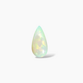 buy Natural White Ethiopian Opal  Stone 17.16 Carats Pear Cabochon Shape  ( 27x14 mm ) 