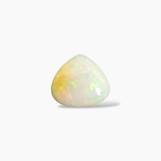 buy Natural White Ethiopian Opal  Stone 31.31 Carats Trilliant Cabochon Shape  ( 23.5 mm )