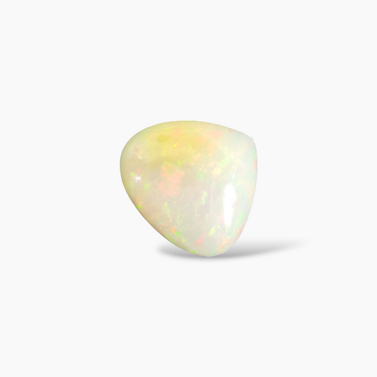 shop Natural White Ethiopian Opal  Stone 31.31 Carats Trilliant Cabochon Shape  ( 23.5 mm )