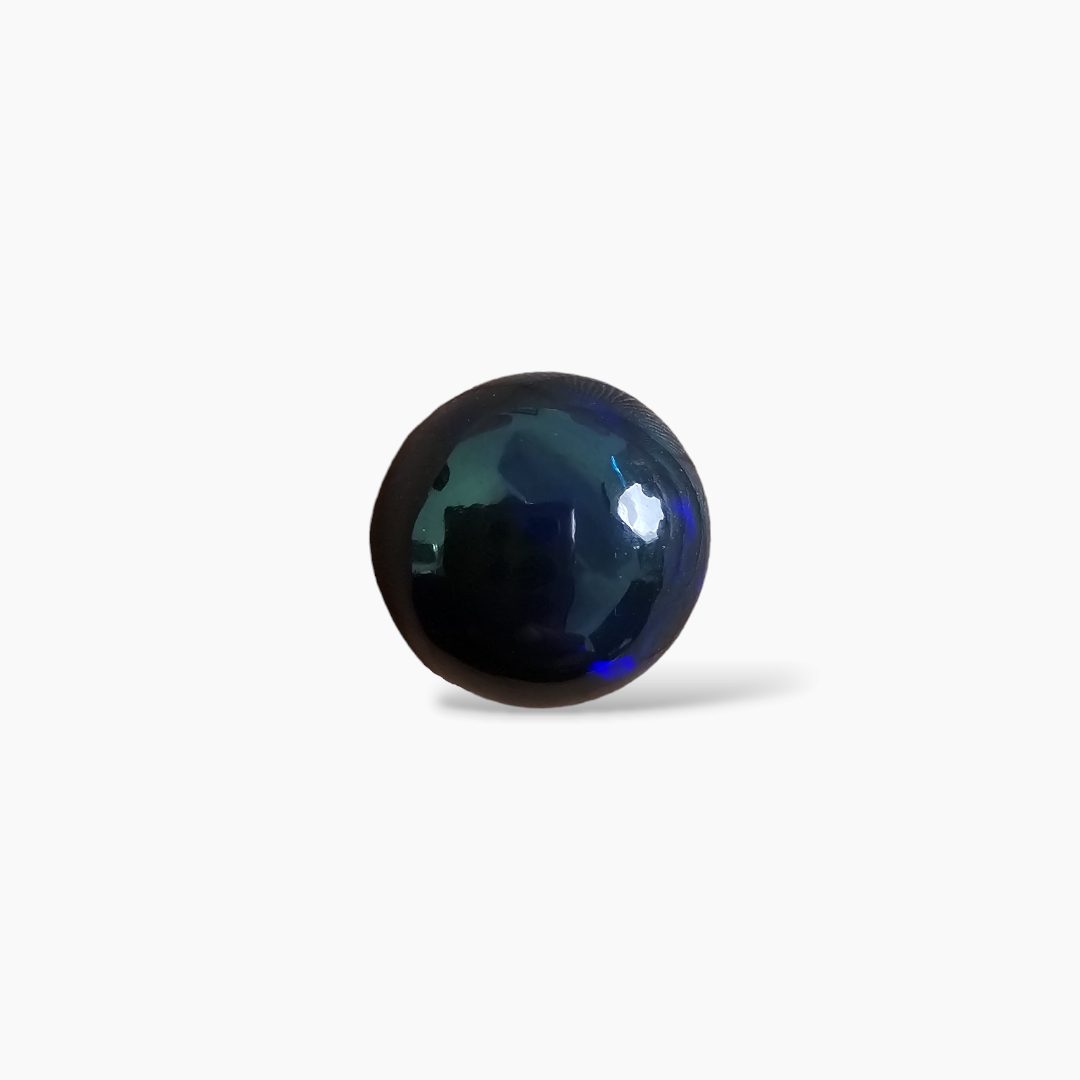 buy Natural Black Ethiopian Opal  Stone 10.08 Carats Round Cabochon Shape  ( 15.5  mm )