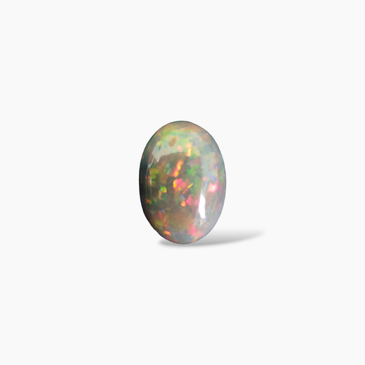 buy Natural Black Ethiopian Opal  Stone 9.44 Carats Oval Cabochon Shape  ( 18.5x13 mm )