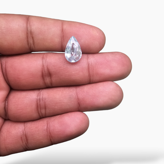 for sale Natural Zircon Stone 5.14  Carats Pear Shape  ( 13x8 mm ) 