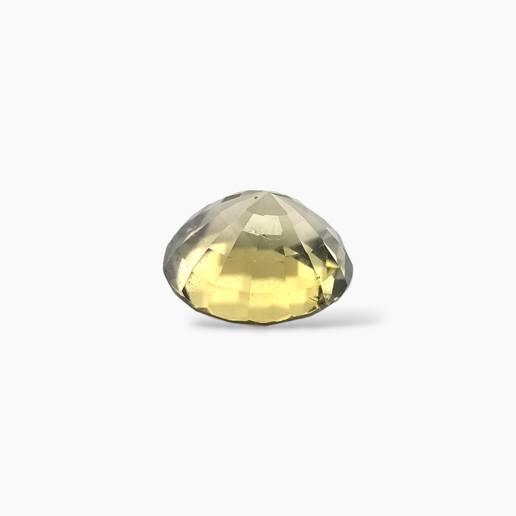online Natural Yellowish Green Zircon Stone 3.25 Carats Round Shape  ( 8 mm )