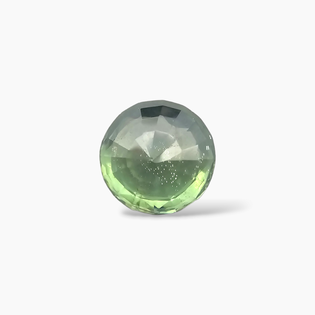 loose Natural Green Zircon Stone 2.11 Carats Round Shape  ( 7.5  mm ) 