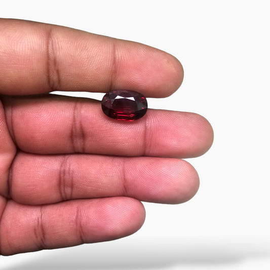 Natural Almandine Garnet  Stone 8.5 Carats Oval Shape  ( 14x9.5  mm )