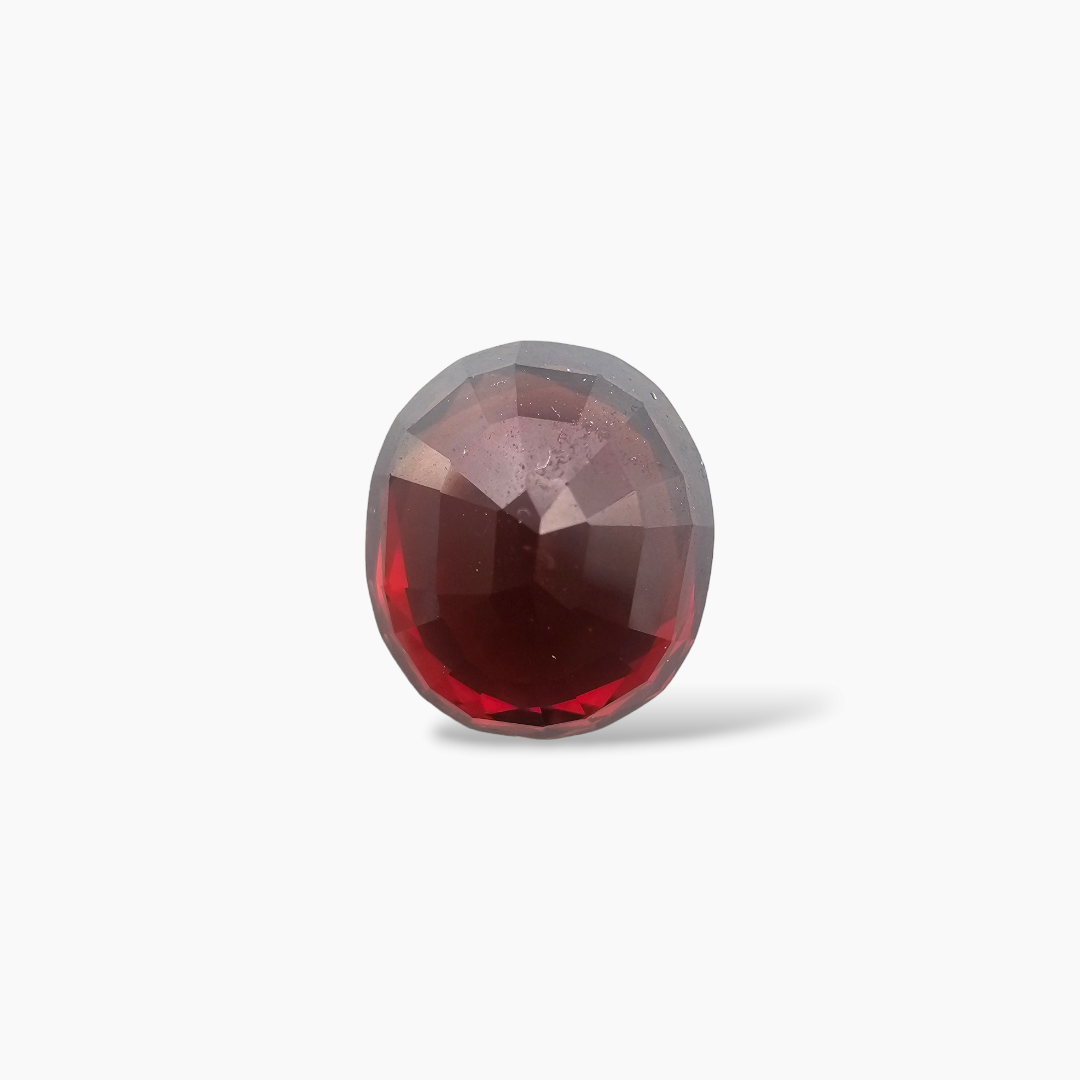 loose Natural Almandine Garnet  Stone 5.36 Carats Oval Shape  ( 10x9 mm ) 