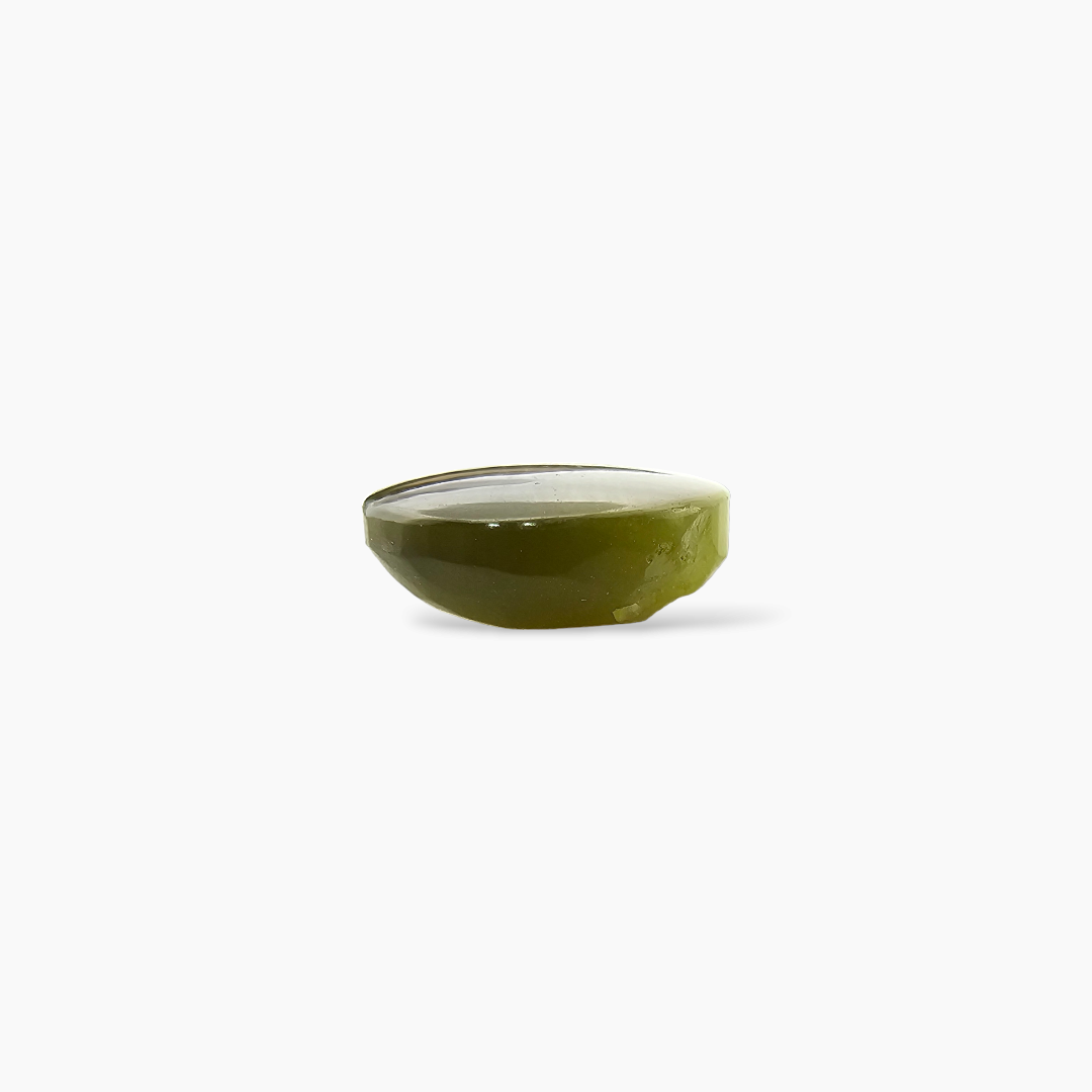 shop Natural Cats Eye  Stone 3.46 Carats Cabochon  ( 10.5x9.3 mm )