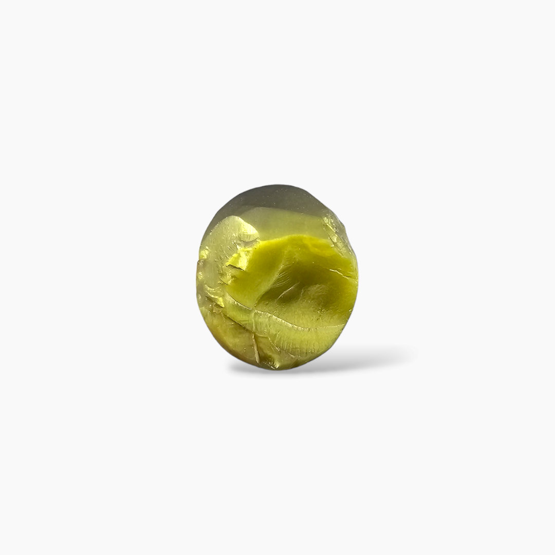 online Natural Cats Eye  Stone 3.46 Carats Cabochon  ( 10.5x9.3 mm )