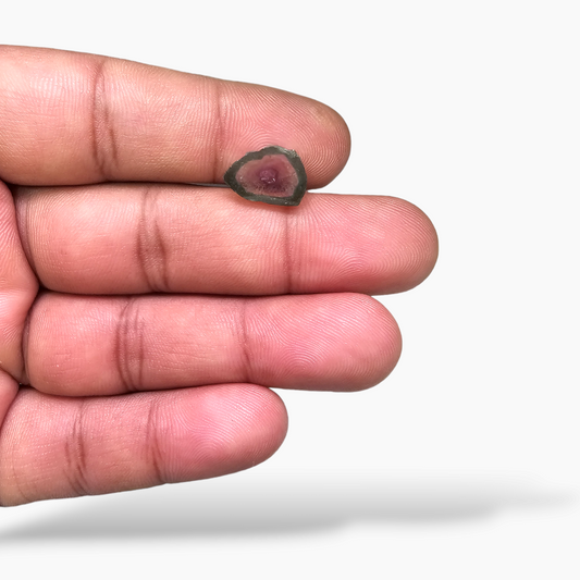 online Natural Watermelon Tourmaline Stone 3.03 Carats Rough( 12x9 mm )