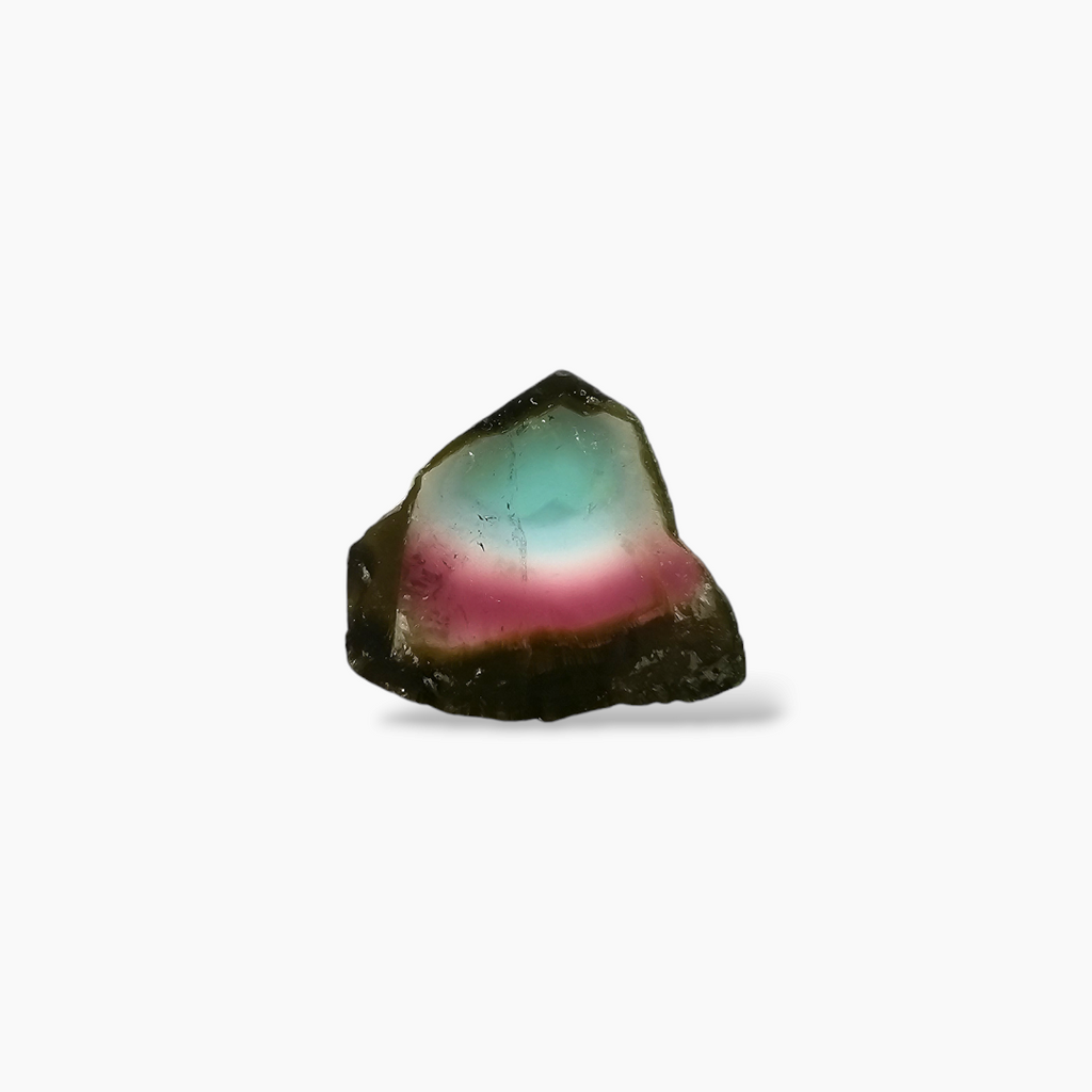 shop Natural Watermelon Tourmaline Stone 7.4 Carats Rough( 15x13 mm )
