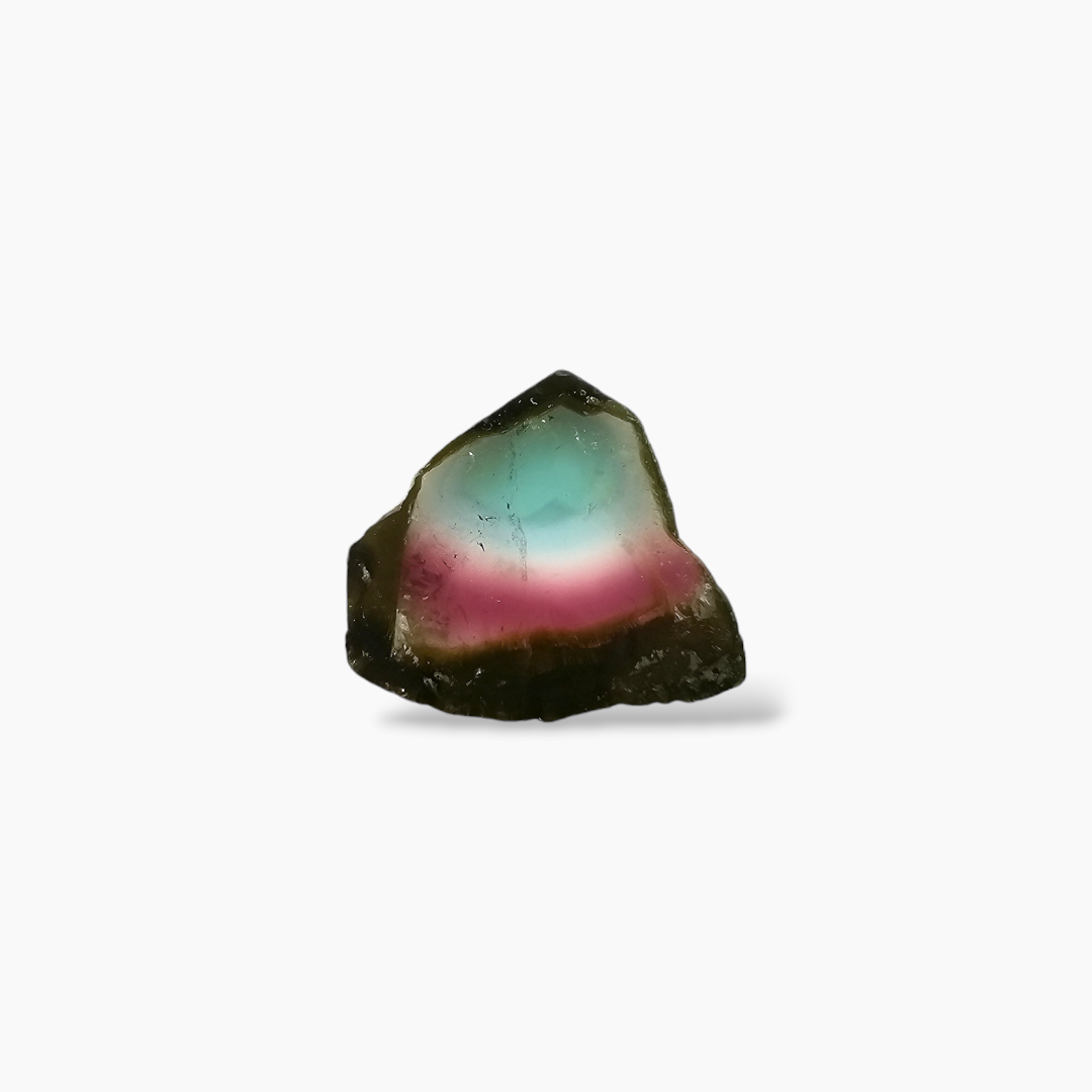 shop Natural Watermelon Tourmaline Stone 7.4 Carats Rough( 15x13 mm )