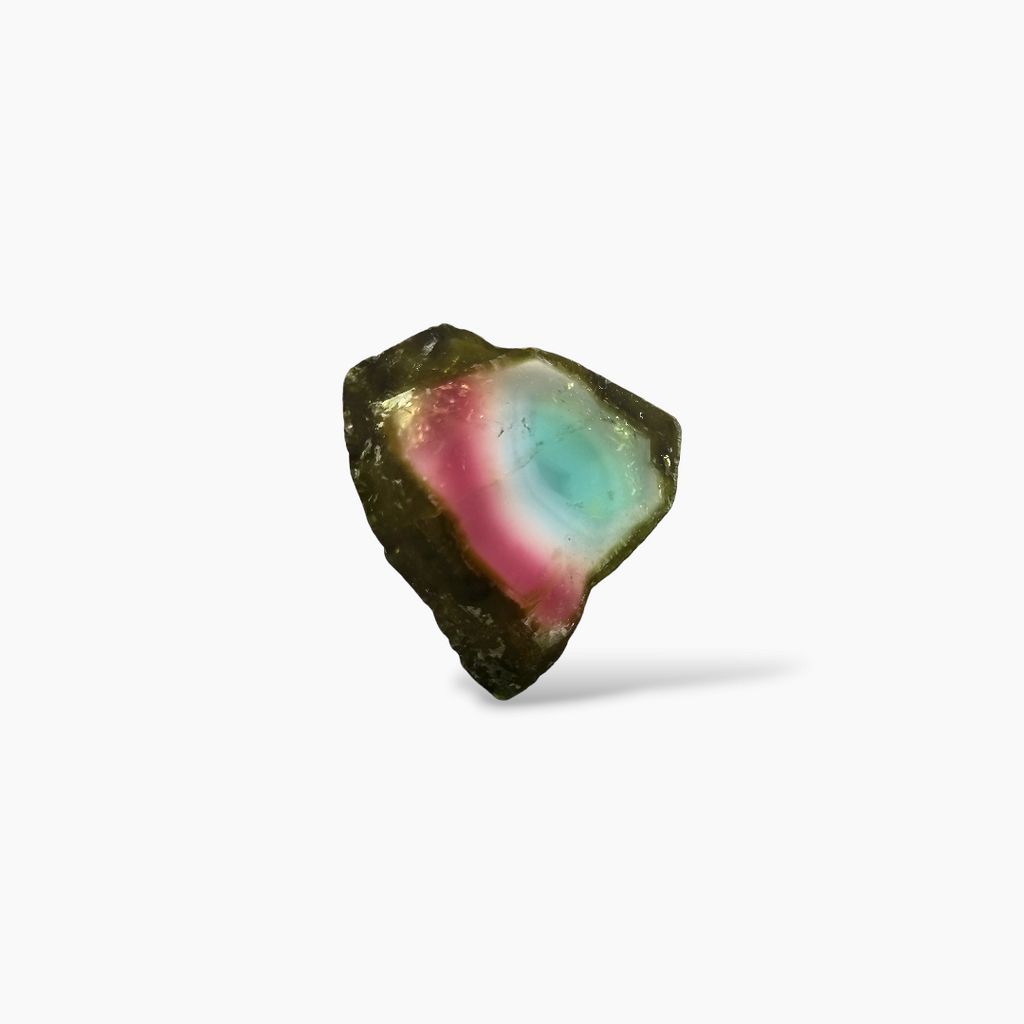 shop Natural Watermelon Tourmaline Stone 7.4 Carats Rough( 15x13 mm )