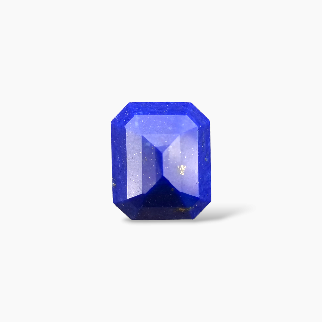 loose Natural Lapis Lazuli Stone 6.28 Carats Emerald Cut Shape ( 12x10 mm )