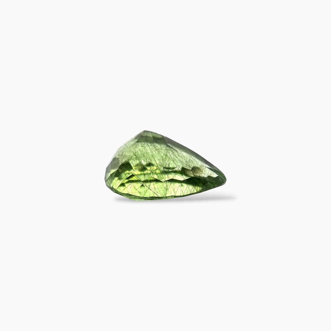 online Natural Peridot Stone 12.02 Carats Pear Cut Shape ( 17.17x12.1 mm )