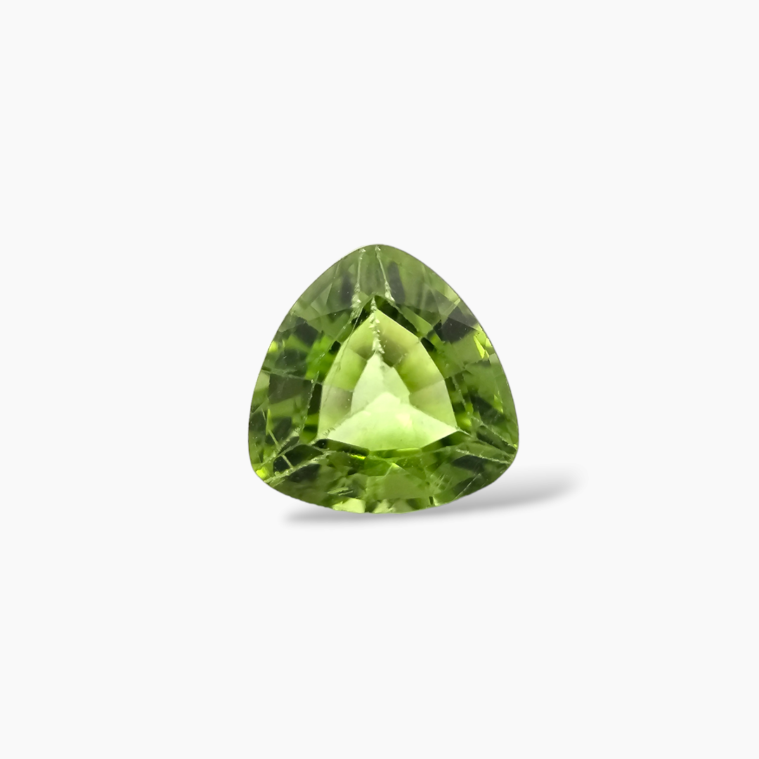 buy Natural Peridot Stone 1.8 Carats Trilliant Cut Shape ( 7.8 mm )